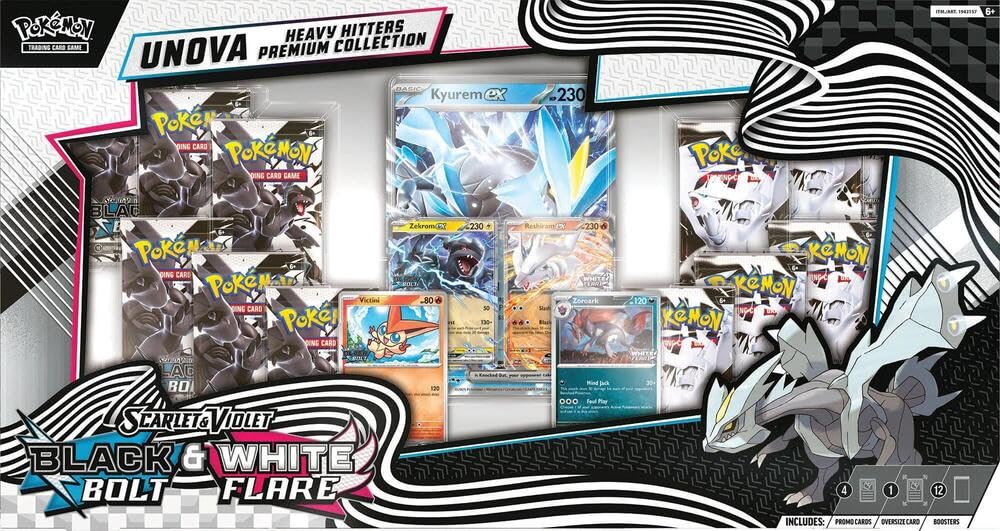 Unova Poster Collection — Black Bolt & White Flare