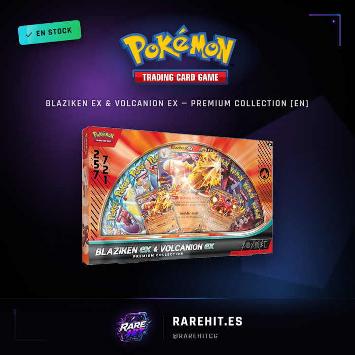 Blaziken ex & Volcanion ex premium collection box (amazons us exclusive)