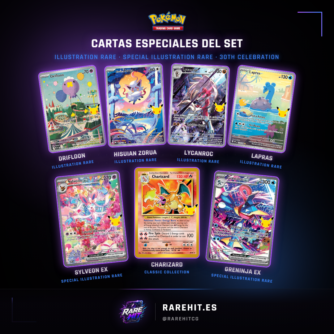 Cartas especiales de la colección 30th Celebration — Rare Hit